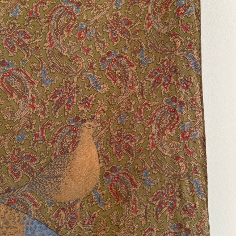 Mulberry Paisley Silk Scarf - Picture 10 of 11